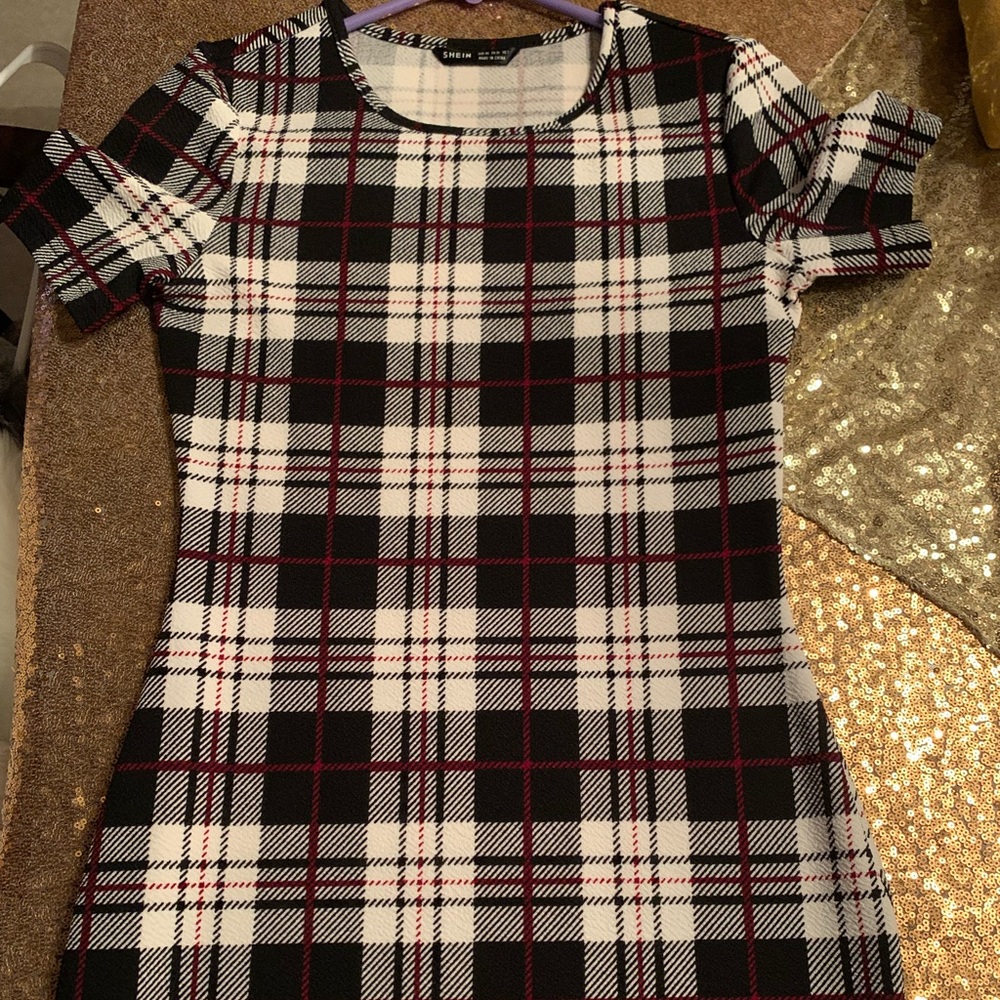 Two dresses from SHEIN and red plaid dress from H&M. (Opened but not used)